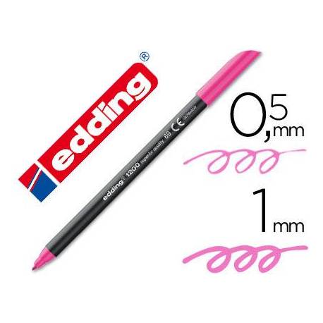 Rotulador Edding 1200 neon rosa nº 69