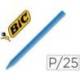 Lapices cera Plastidecor caja 25 unidades color azul claro