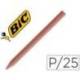 Lapices cera Plastidecor caja 25 unidades color marron