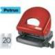 Taladrador petrus 62 color rojo capacidad 20 hojas.