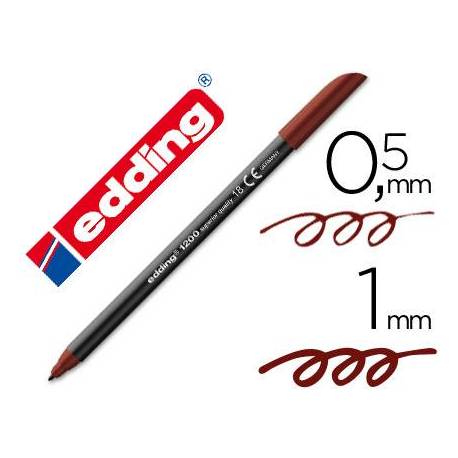 Rotulador Edding 1200 marron oscuro nº 18