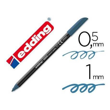 Rotulador Edding 1200 azul acero nº17