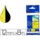 Cintas Brother TZE-631 12mm (ancho) x 8m (largo) laminada amarillo/negro