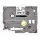 Cintas Brother TZE-211 6mm (ancho) x 8m (largo) laminada blanco/negro