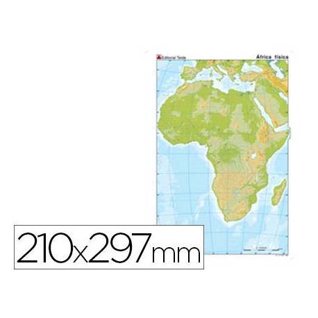 Mapa mudo Africa fisico