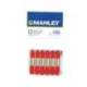 Lapices cera blanda Manley caja 12 unidades color rojo escarlata
