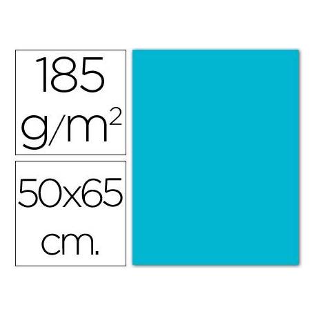 Cartulina Guarro azul turquesa 500 x 650 mm de 185 g/m2