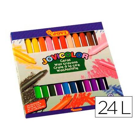 Lapices cera Jovi Jovicolor 24 unidades colores surtidos