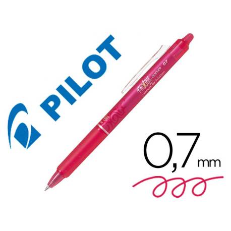 Boligrafo Borrable Pilot Frixion Clicker 0,4 mm color rosa
