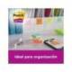 BLOC DE NOTAS ADHESIVA QUITA Y PON POST-IT SUPER STICKY 76X76 MM 90 HOJAS COLORES SURTIDOS PACK DE 21 + 3