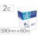 Papel para Camillas en Rollo Amoos Celulosa 590mmx60m 2 Capas 16,5g/m2