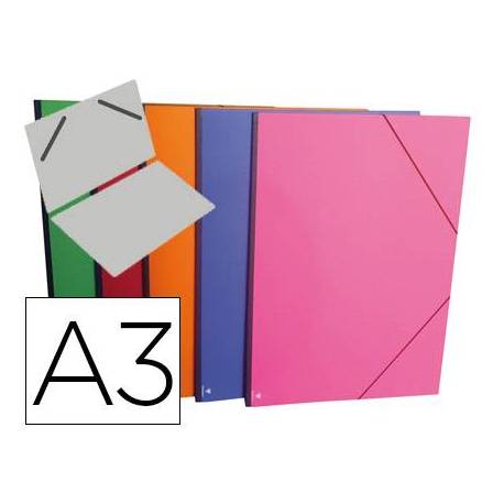 Carpeta planos Clairefontaine DIN A3 gomas colores surtidos