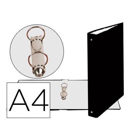 Carpeta Exacompta carton negra 2 anillas