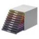 Fichero cajones Durable plastico aplilables 10 cajones gris