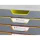 Fichero cajones Durable plastico aplilables 10 cajones gris