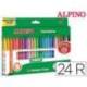 Rotulador Alpino Standard Punta Fina Caja de 24 rotuladores