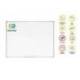 Pizarra Blanca Vitrificada Magnetica Earth-it marco de aluminio 120x90 Bi-Office