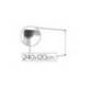 Pizarra Blanca Vitrificada Magnetica marco de aluminio 240x120 Bi-Office