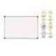 Pizarra Blanca Vitrificada Magnetica marco de aluminio 90x60 Bi-Office