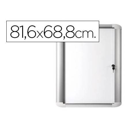 Vitrina de anuncio Bi-0ffice magnetica para exterior con marco de aluminio y cerradura