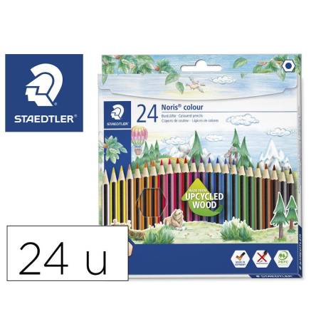 Lapices de 24 colores Staedtler Wopex ecologico