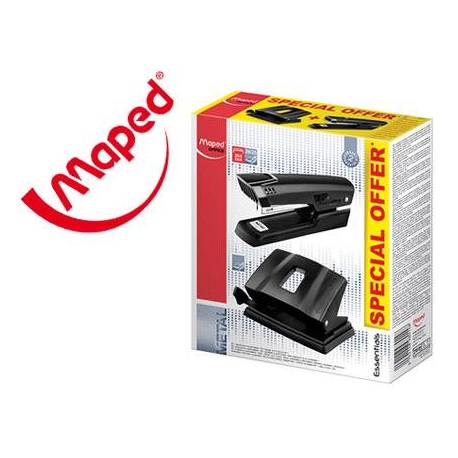 Kit Grapadora + taladradora marca Maped Essentials