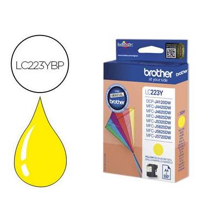 Cartucho Brother LC223Y color Amarillo dcp4120dw mfcj4420dw mfcj4620dw mfcj5320dw