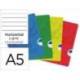 Libreta Escolar Oxford A5 48 hojas Rayado horizontal Colores Surtidos