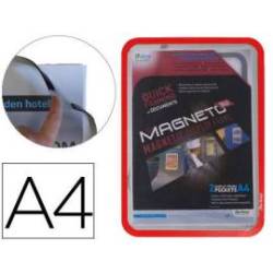 Marco Tarifold Din A4 magnetico rojo pack de 2