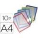 Funda portacatalogo Tarifold Din A4 surtido pack de 10