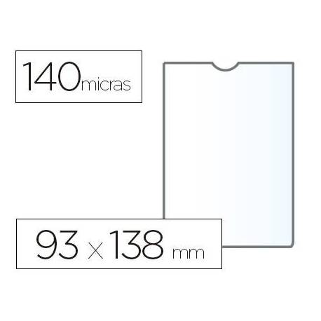 Funda portadocumento Esselte plastico cristal 93 x 138 mm