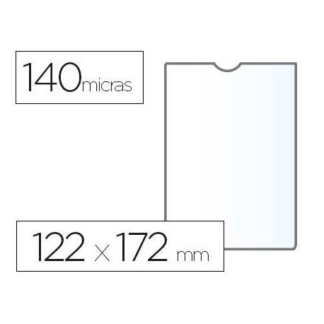 Funda portadocumento Esselte plastico cristal 122 x 172 mm