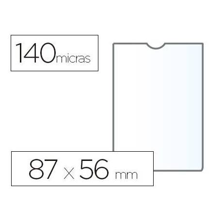 Funda portadocumento Esselte plastico cristal 87 x 56 mm
