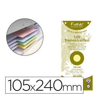 Separador Exacompta cartulina amarilla 150x240mm