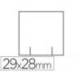 Etiquetas Meto blanca 29x28 mm troquelada rollo de 700 etiquetas