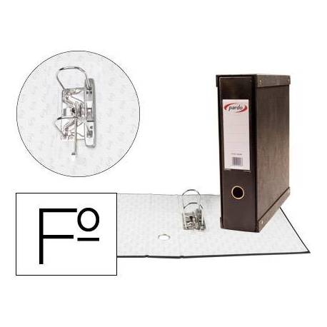 Archivador de palanca Pardo folio carton forrado