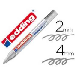 Rotulador Edding 750 color Plata
