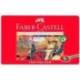 Lapices de colores Faber Castell hexagonales caja metal 36 unidades
