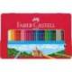 Lapices de colores Faber Castell hexagonales caja metal 36 unidades