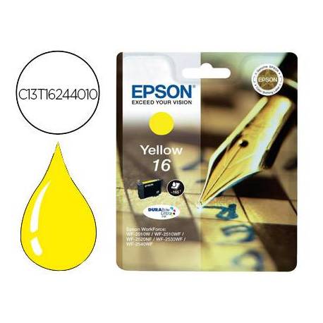 CARTUCHO EPSON 16 COLOR AMARILLO C13T16244012