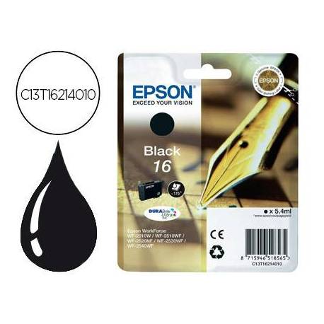 CARTUCHO EPSON 16 COLOR NEGRO C13T16214012
