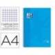 Cuaderno Oxford A4 Turquesa Tapa Extradura 80 hojas Cuadrícula 5 mm