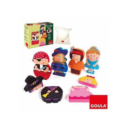 Puzzle a partir de 1 año Personajes magnéticos marca Goula