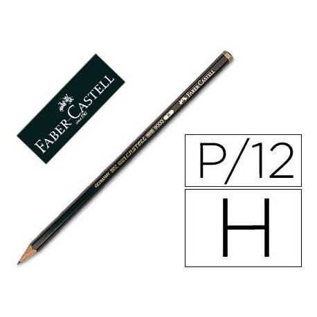 Lapices de grafito Faber Castell 9000 H