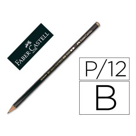Lapices de grafito Faber Castell 9000 B