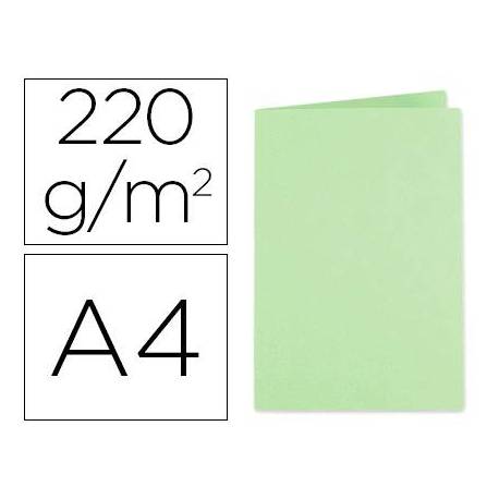 SUBCARPETA CARTULINA EXACOMPTA DIN A4 VERDE 220 GR