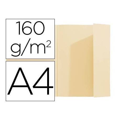 Subcarpeta Exacompta nature future din A4 crema 160 g/m2 solapa interior