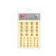 Gomets Apli estrella color oro. Bolsa con 3 hojas y 120 gomets.