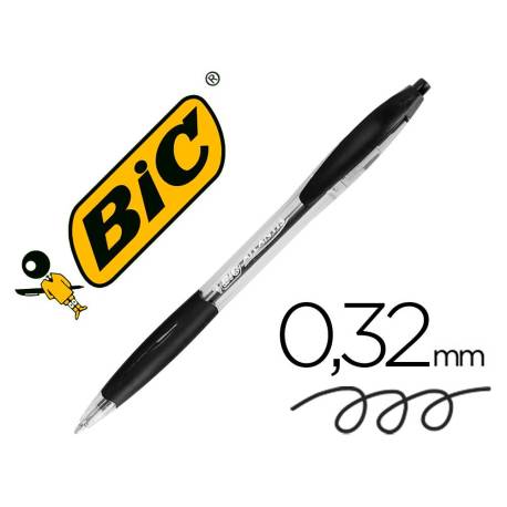Boligrafo Bic Atlantis color negro 0,4 mm