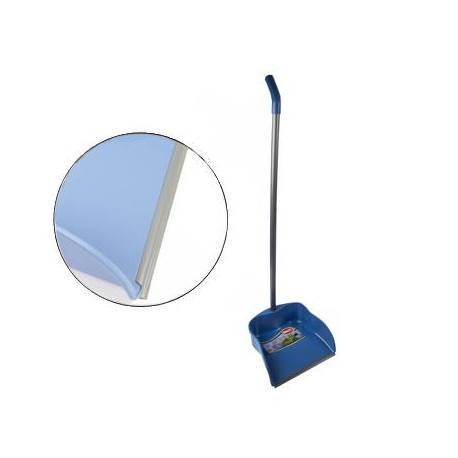 Recogedor con perfil de goma 23 cm con palo